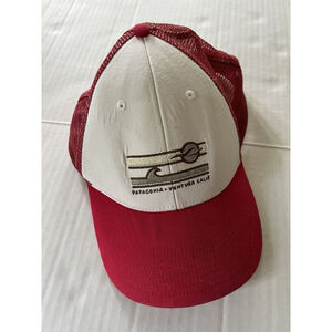 Patagonia Hat Cap Unisex Snap Back Red Ventura CA Seascape Outdoors Hiking